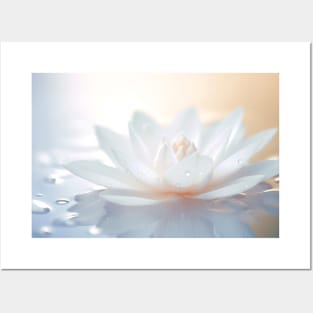 Lotus Flower Petal Nature Serene Calm Posters and Art